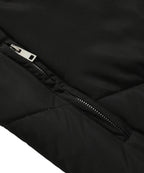 Hooded Longline Quilted Vest with Zip Pockets for Men | Urban Layering