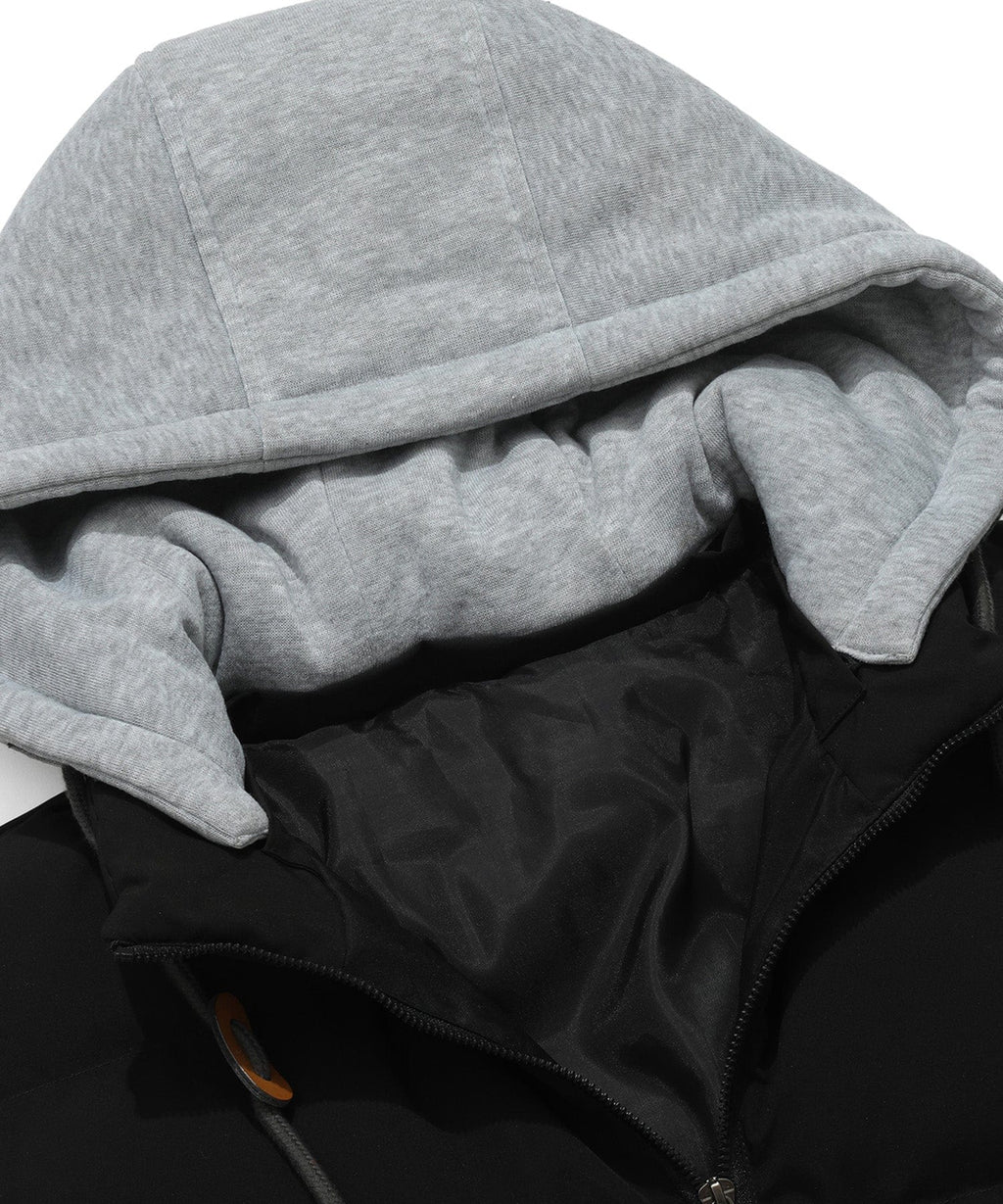 Attached Hood Quilted Puffer Vest for Men | Everyday Layering
