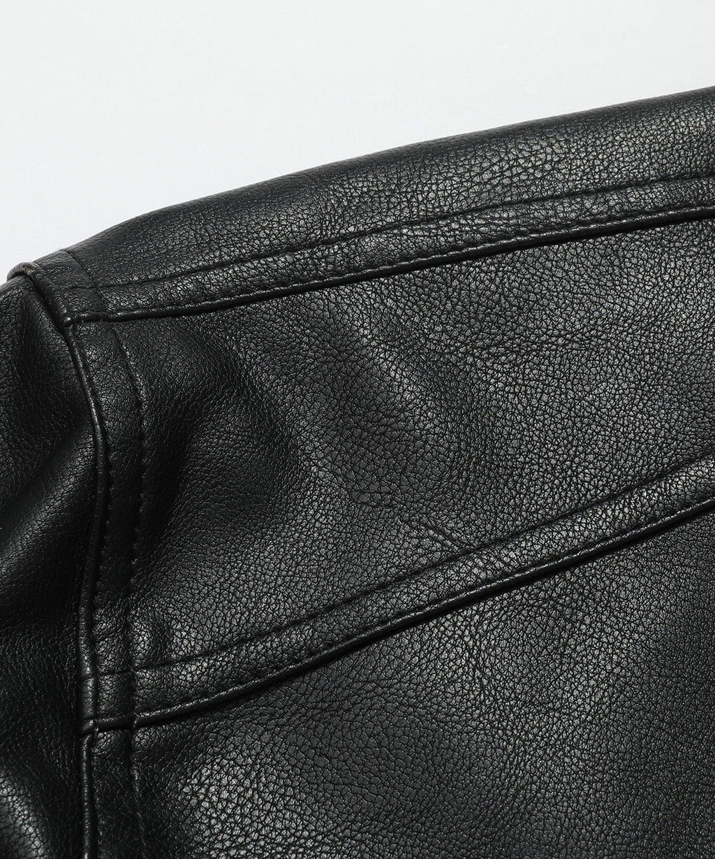 Removable Hood PU Leather Bomber Jacket for Men | Casual Wear