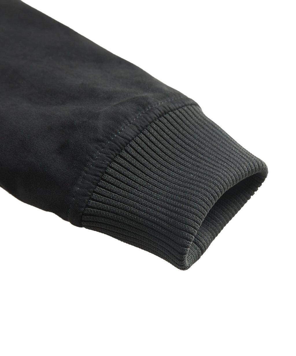 Sherpa Collar Quilted Insulated Bomber Jacket for Men | Winter Outerwear