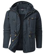 Heavyweight Fleece Lined Hooded Work Jacket for Men | Cold Weather