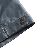 Button Front Chest Pocket PU Leather Jacket for Men | Everyday Wear