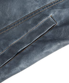 Button Front Chest Pocket PU Leather Jacket for Men | Everyday Wear