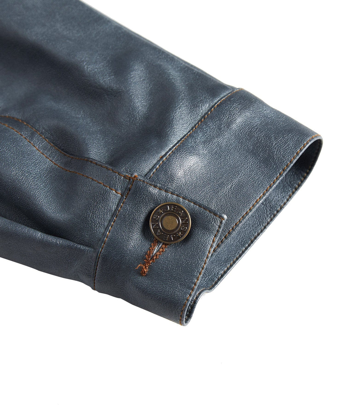 Button Front Chest Pocket PU Leather Jacket for Men | Everyday Wear