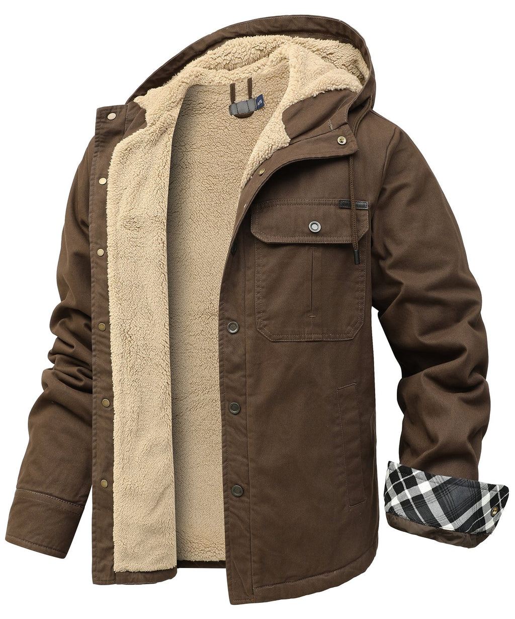Fleece Lined Work Jacket for Men | Cold Weather
