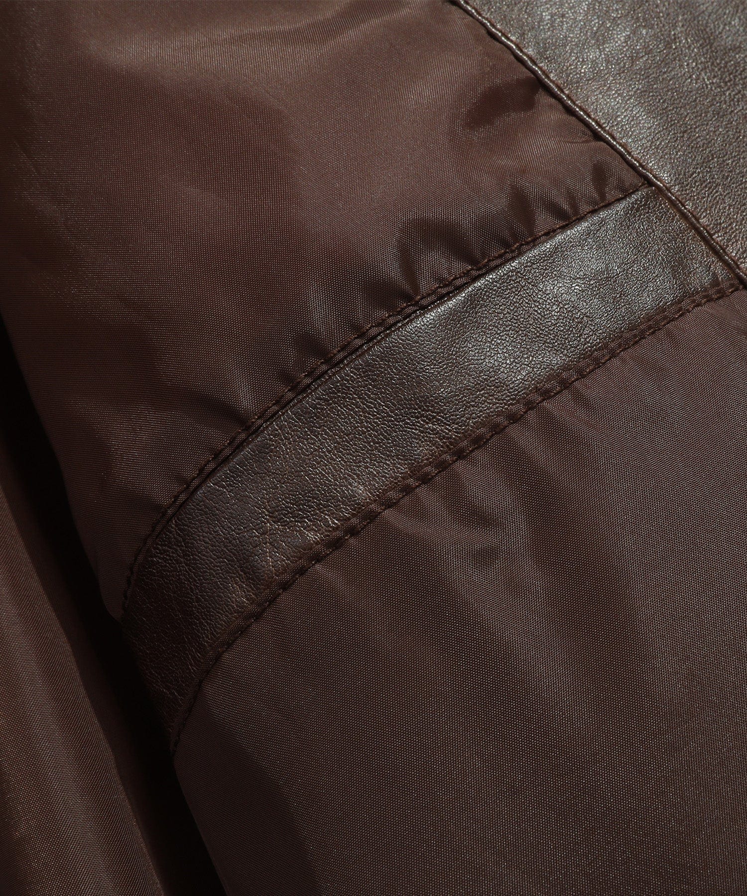 Brown Quilted PU Leather Zip Up Jacket for Men | Everyday Wear