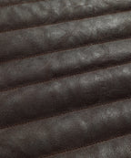 Brown Quilted PU Leather Zip Up Jacket for Men | Everyday Wear
