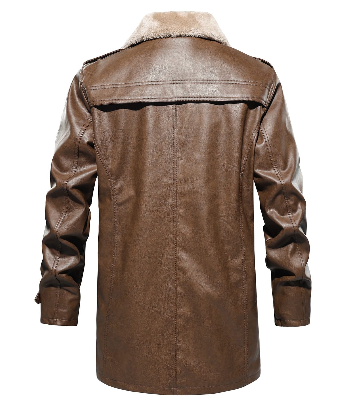 PU Leather Winter Coat for Men | Cold Weather Outerwear