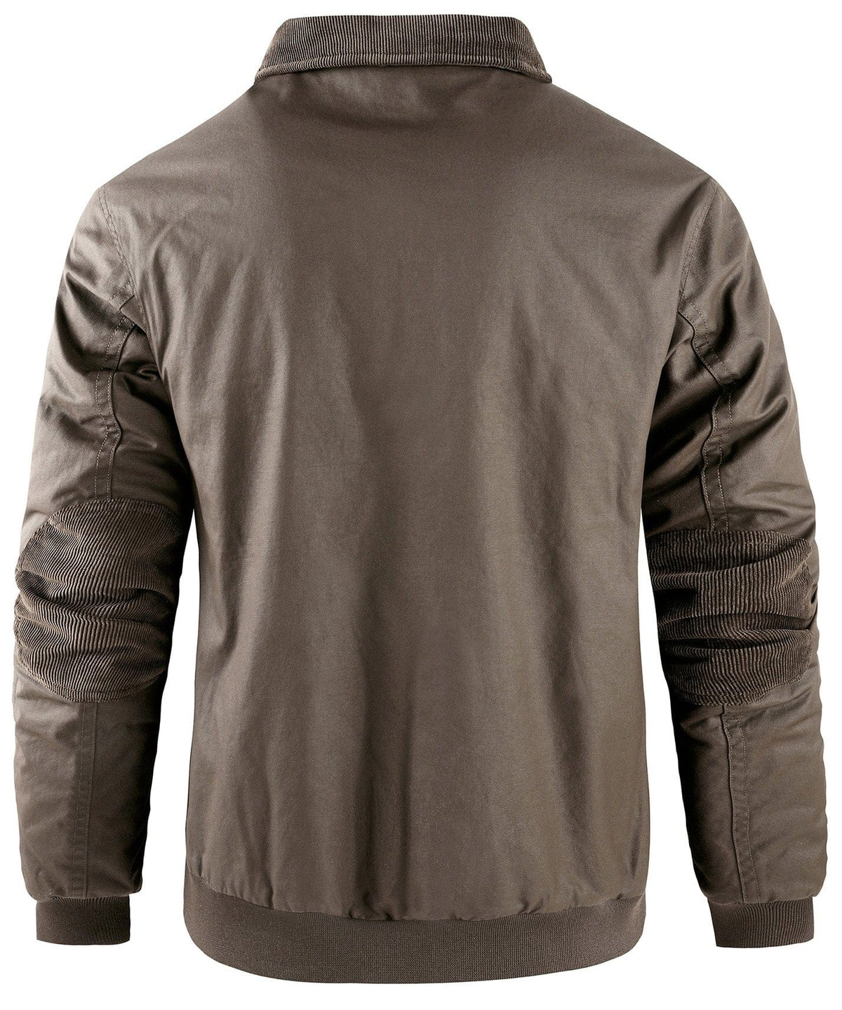 Fleece Lined Structured Collar Zip Bomber Jacket for Men | Winter Outerwear