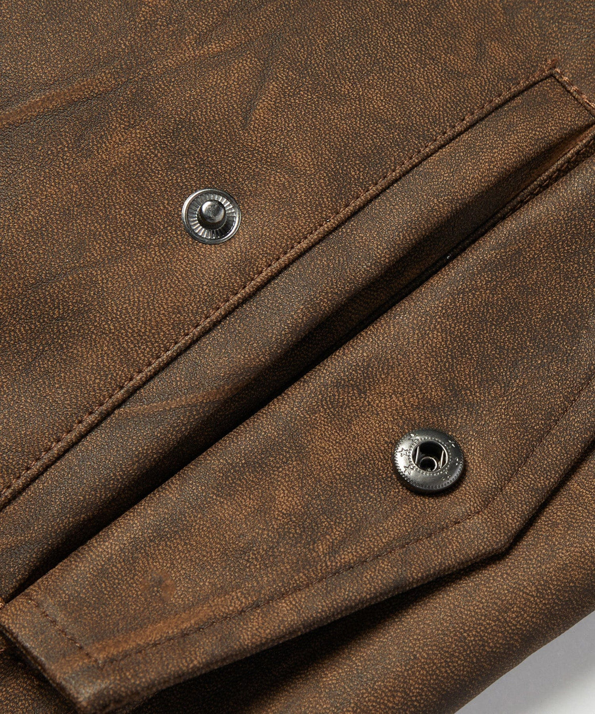 Multi Pocket PU Leather Utility Jacket for Men | Everyday Wear