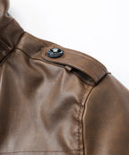 PU Leather Winter Coat for Men | Cold Weather Outerwear