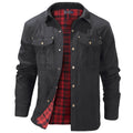 Flannel Lined Dual Chest Pocket Jacket for Men | Multi-Season Wear