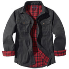 Flannel Lined Dual Chest Pocket Jacket for Men | Multi-Season Wear