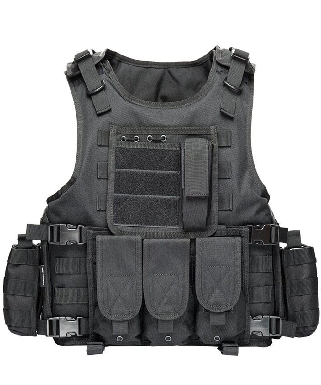 Multi Pocket Adjustable Tactical Vest for Men | Hunting and Airsoft