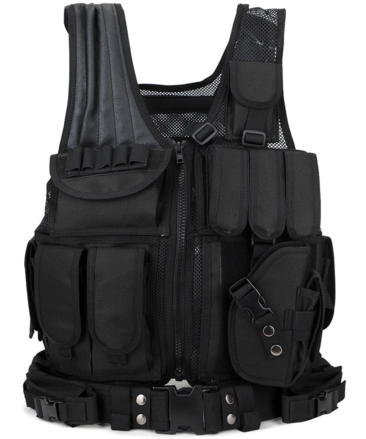 Adjustable Strap Multi Pocket Tactical Vest for Men | Outdoor Use