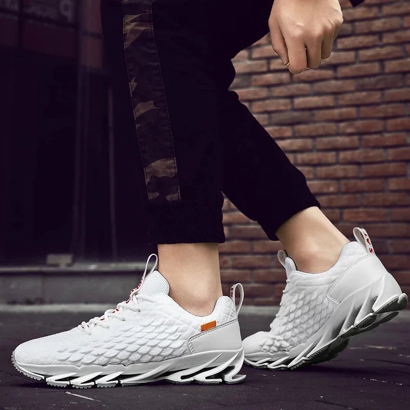Breathable Mesh Blade Sole Running Shoes for Men | Sports and Casual Wear