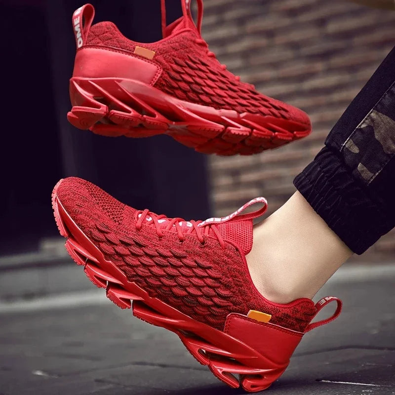 Breathable Mesh Blade Sole Running Shoes for Men | Sports and Casual Wear