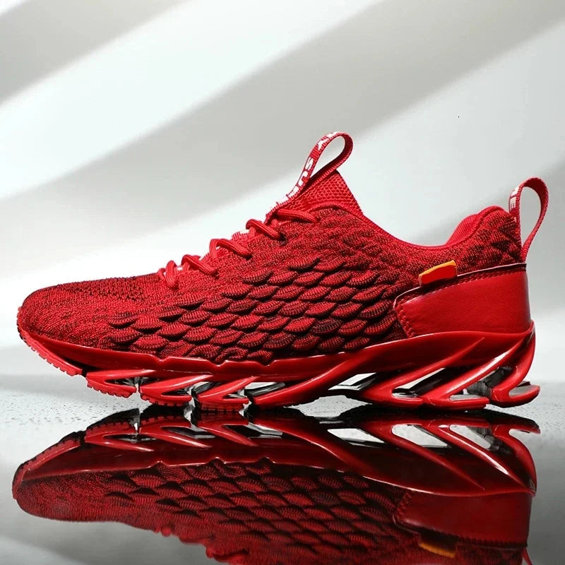 Breathable Mesh Blade Sole Running Shoes for Men | Sports and Casual Wear