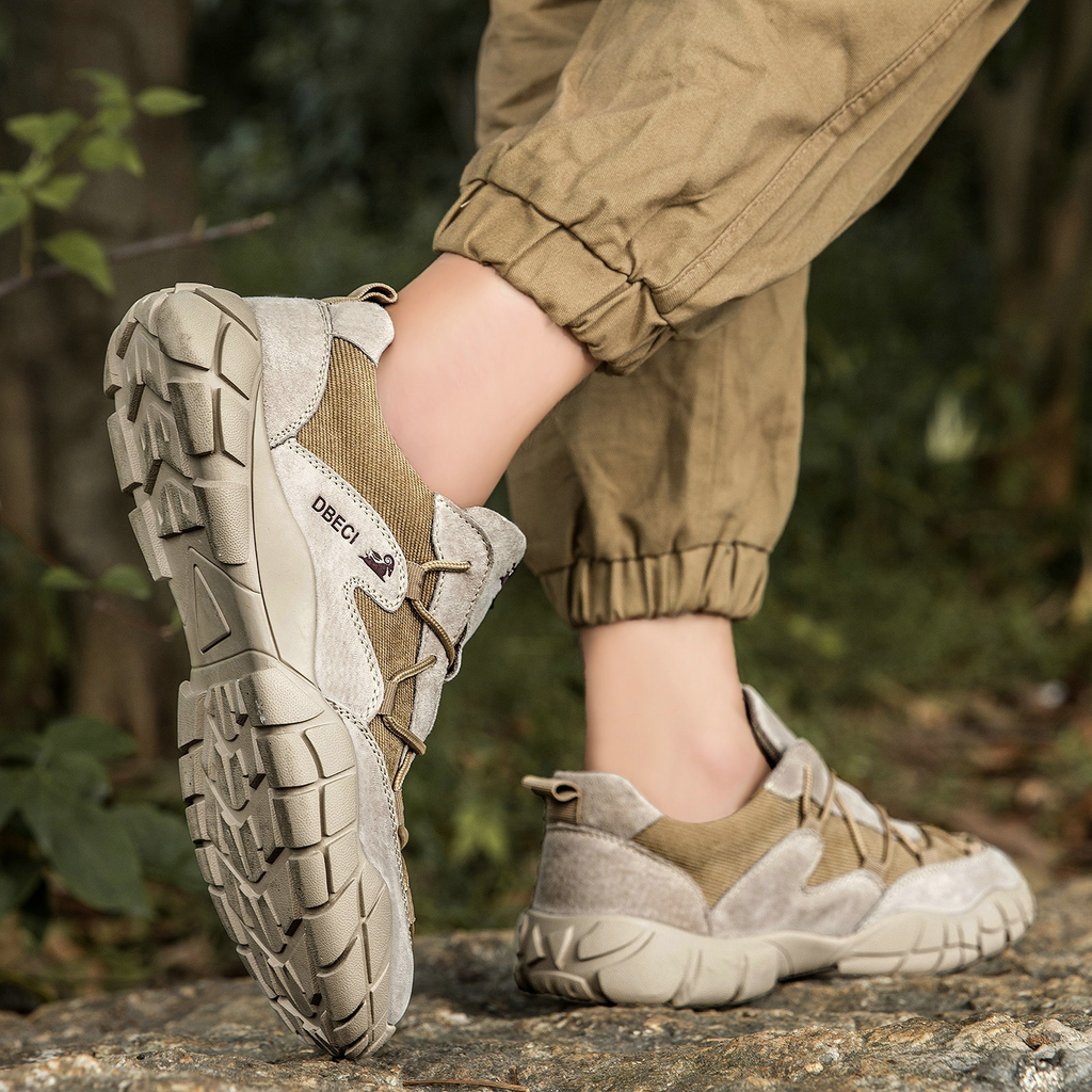 Suede and Mesh Trail Sneakers for Men | Outdoor and Urban Wear