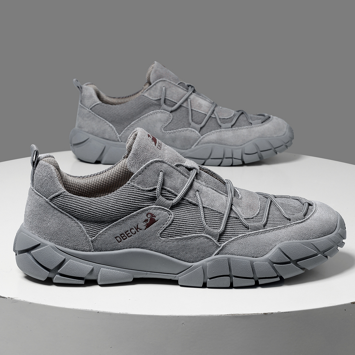 Suede and Mesh Trail Sneakers for Men | Outdoor and Urban Wear