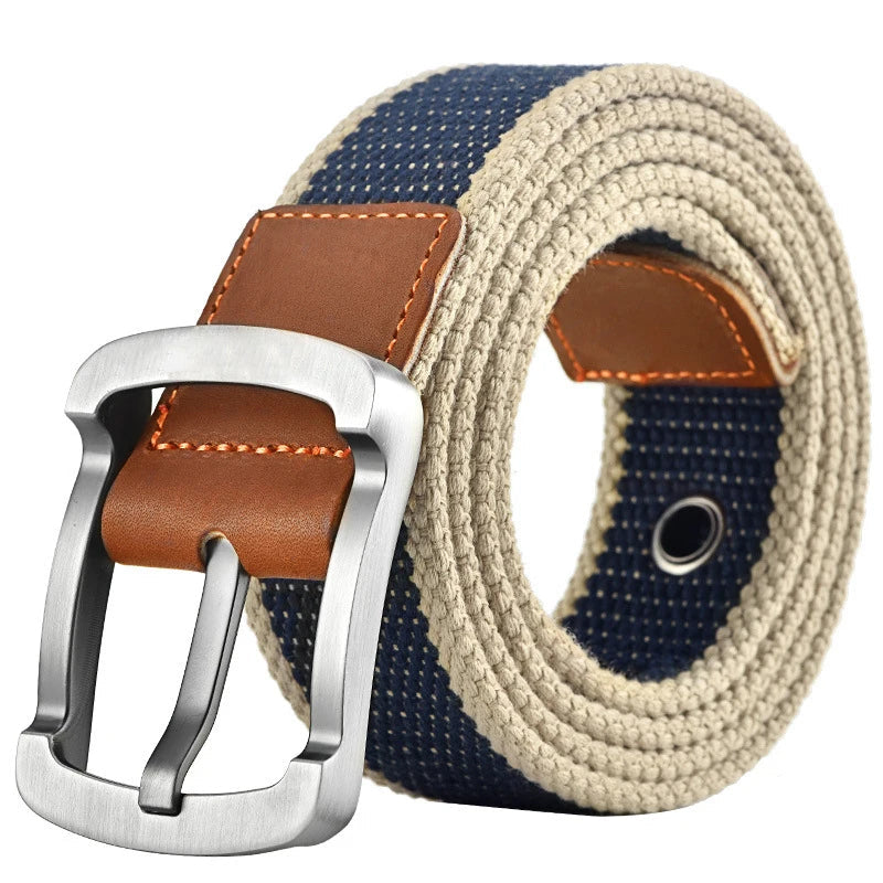 Canvas Waist Belt with Pin Buckle