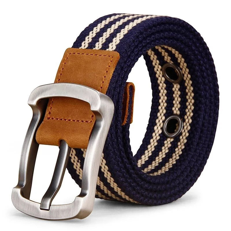 Canvas Waist Belt with Pin Buckle