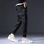 Geometric Camo Cargo Joggers for Men | Streetwear and Outdoor Use