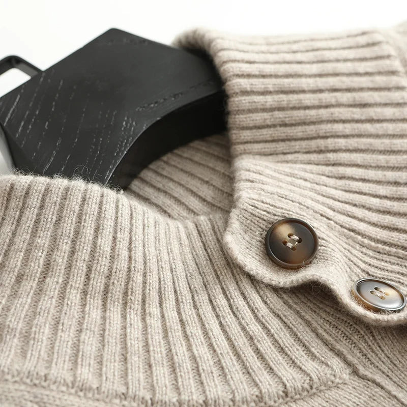 Cashmere Button Up Cardigan for Men | Autumn and Winter Wear
