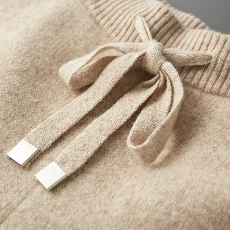 Himalayan Cashmere Knit Hoodie and Jogger Set for Men | Cold Weather Wear
