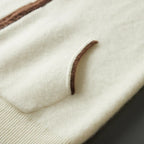 Cashmere Blend Full Zip Knit Hoodie for Men | Casual Layering