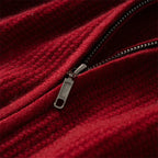 Pure Cashmere Ribbed Zip Up Cardigan for Men | Winter Layering