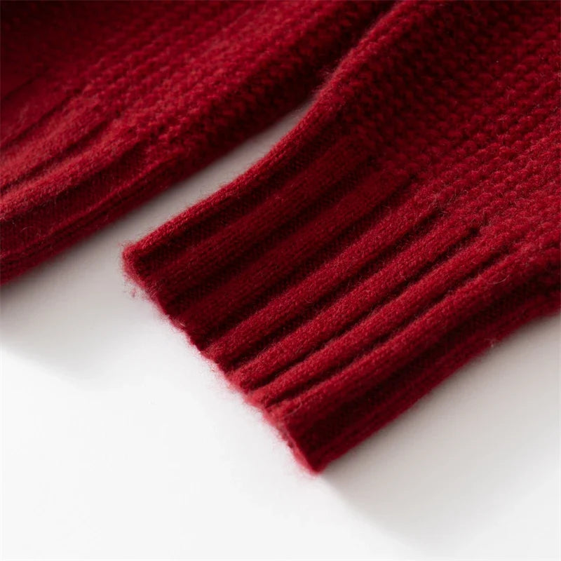 Pure Cashmere Ribbed Zip Up Cardigan for Men | Winter Layering