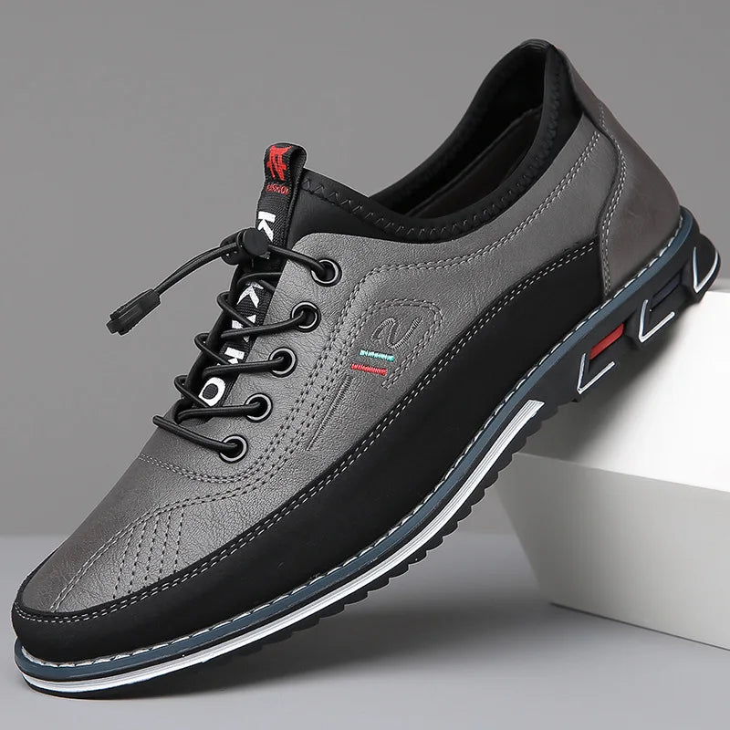 Cushioned Lace Up Business Casual Shoes for Men | Office and Daily Wear