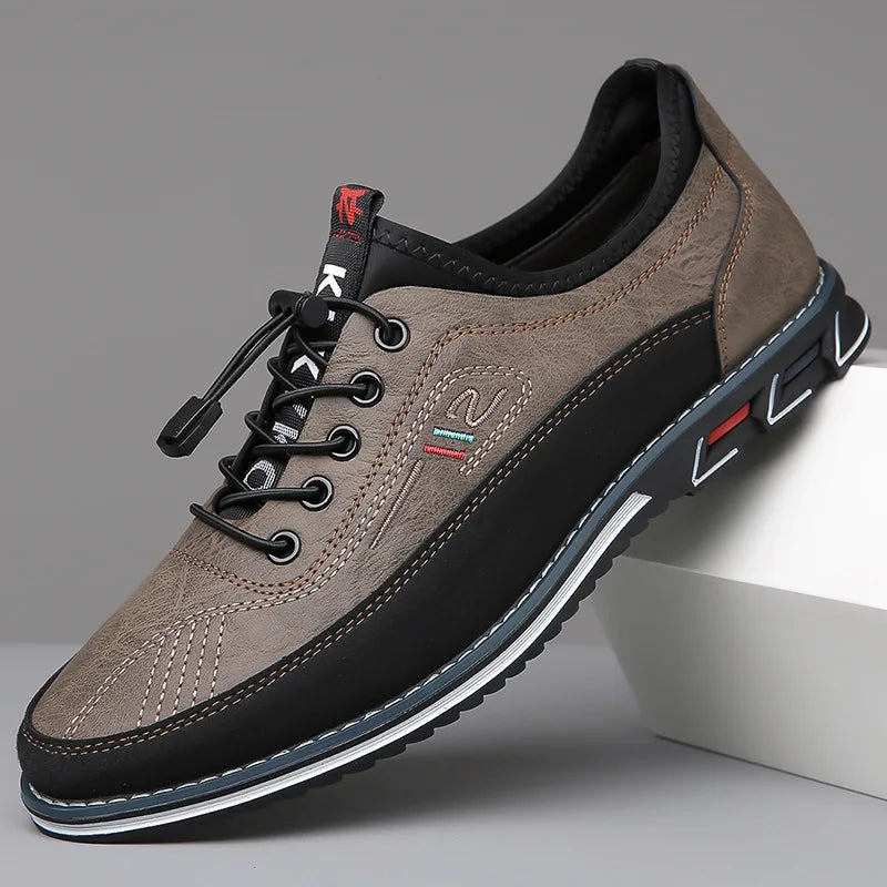 Cushioned Lace Up Business Casual Shoes for Men | Office and Daily Wear
