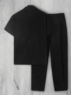 Short Sleeve Shirt and Trouser Two Piece Set for Men | Casual Wear