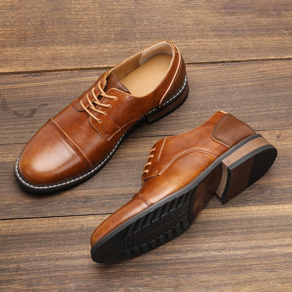 Brown Leather Oxford Shoes for Men | Office and Evening Wear