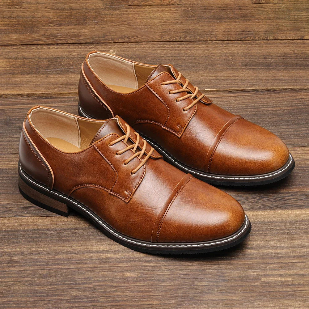 Brown Leather Oxford Shoes for Men | Office and Evening Wear
