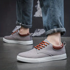 Classic Canvas Low Top Lace Up Sneakers for Men | Streetwear