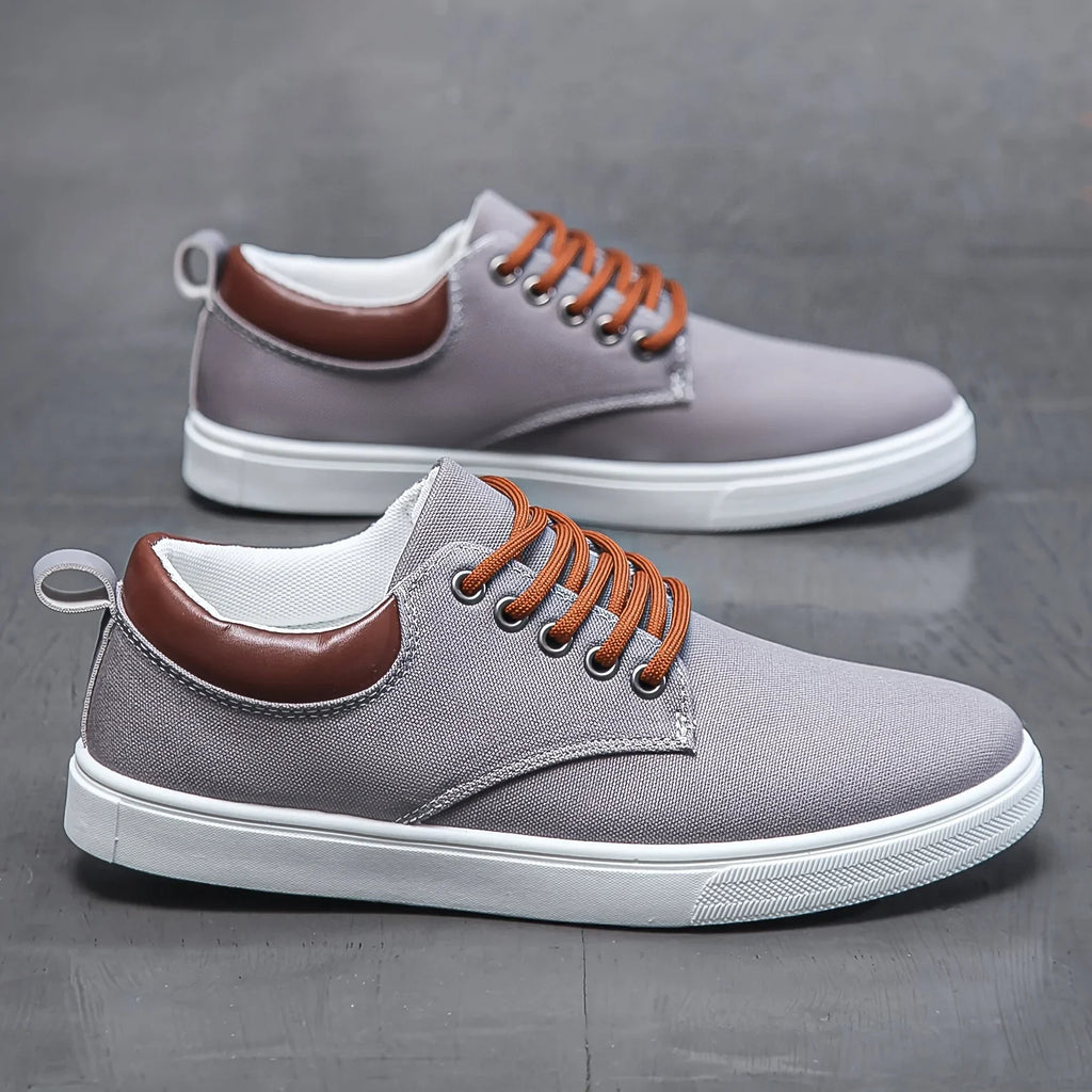Classic Canvas Low Top Lace Up Sneakers for Men | Streetwear