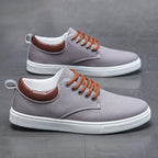 Classic Canvas Low Top Lace Up Sneakers for Men | Streetwear