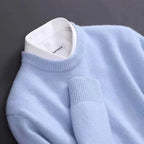 Cashmere Crew Neck Sweater for Men | Smart Casual Wear