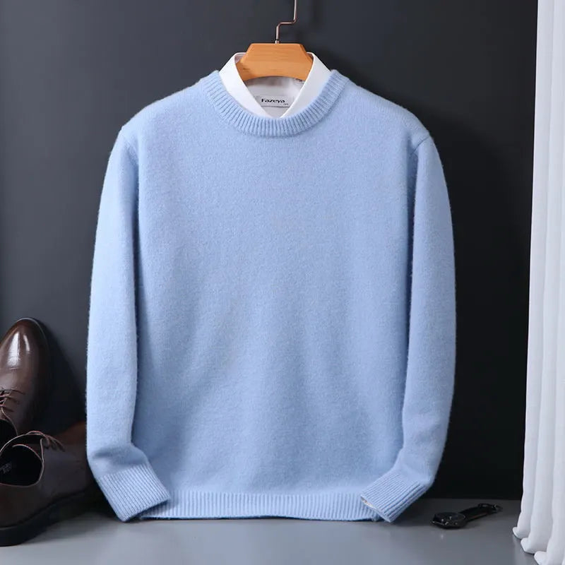 Cashmere Crew Neck Sweater for Men | Smart Casual Wear