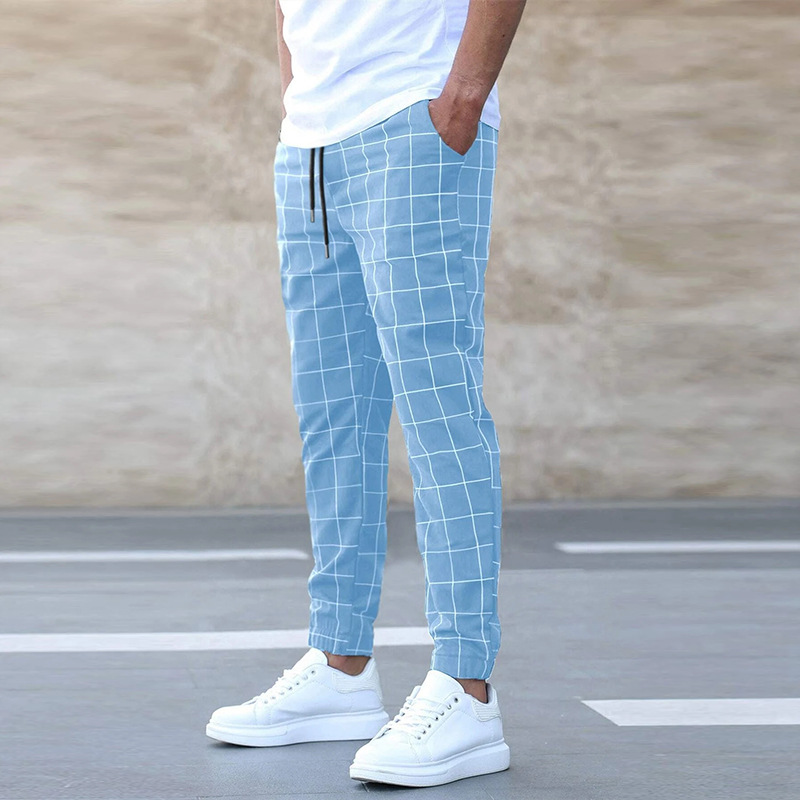 Checkered Pattern Everyday Jogger Pants for Men | Casual Wear