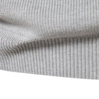Cotton Zip Up High Collar Knit Cardigan for Men | Autumn Layering