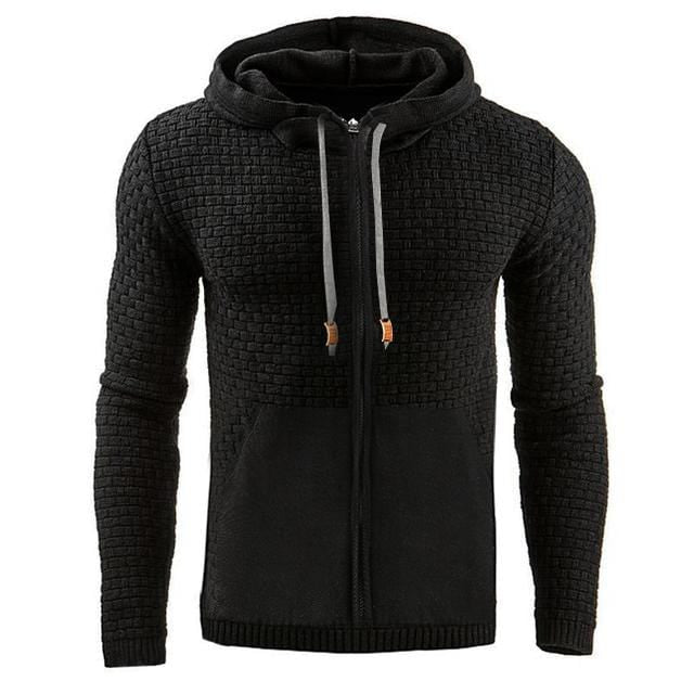 Cotton Blend Full Zip Hoodie for Men | Everyday Wear