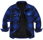 Lined Plaid Flannel Shirt Jacket for Men | Cold Weather Layering