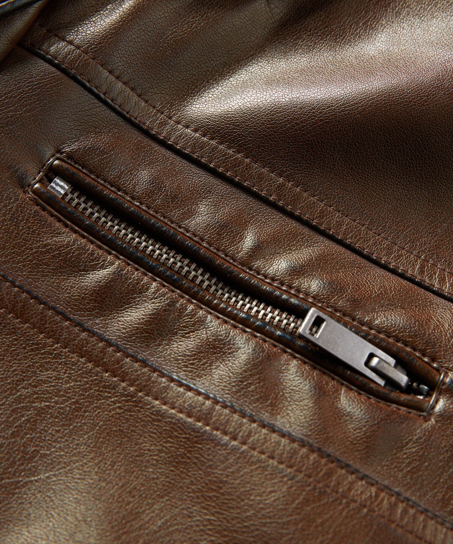 Quilted Shoulder Cafe Racer PU Leather Moto Jacket for Men | Casual Wear