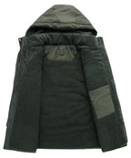 Heavyweight Fleece Lined Hooded Work Jacket for Men | Cold Weather