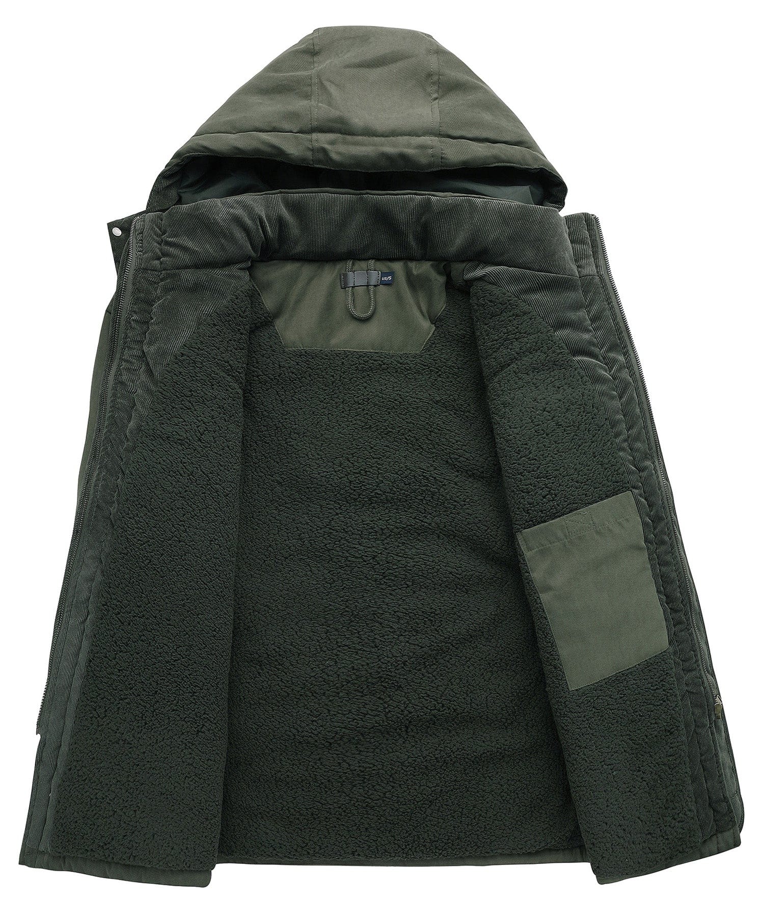 Heavyweight Fleece Lined Hooded Work Jacket for Men | Cold Weather