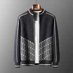 Wool Blend Single Breasted Longline Overcoat for Men | Winter Outerwear